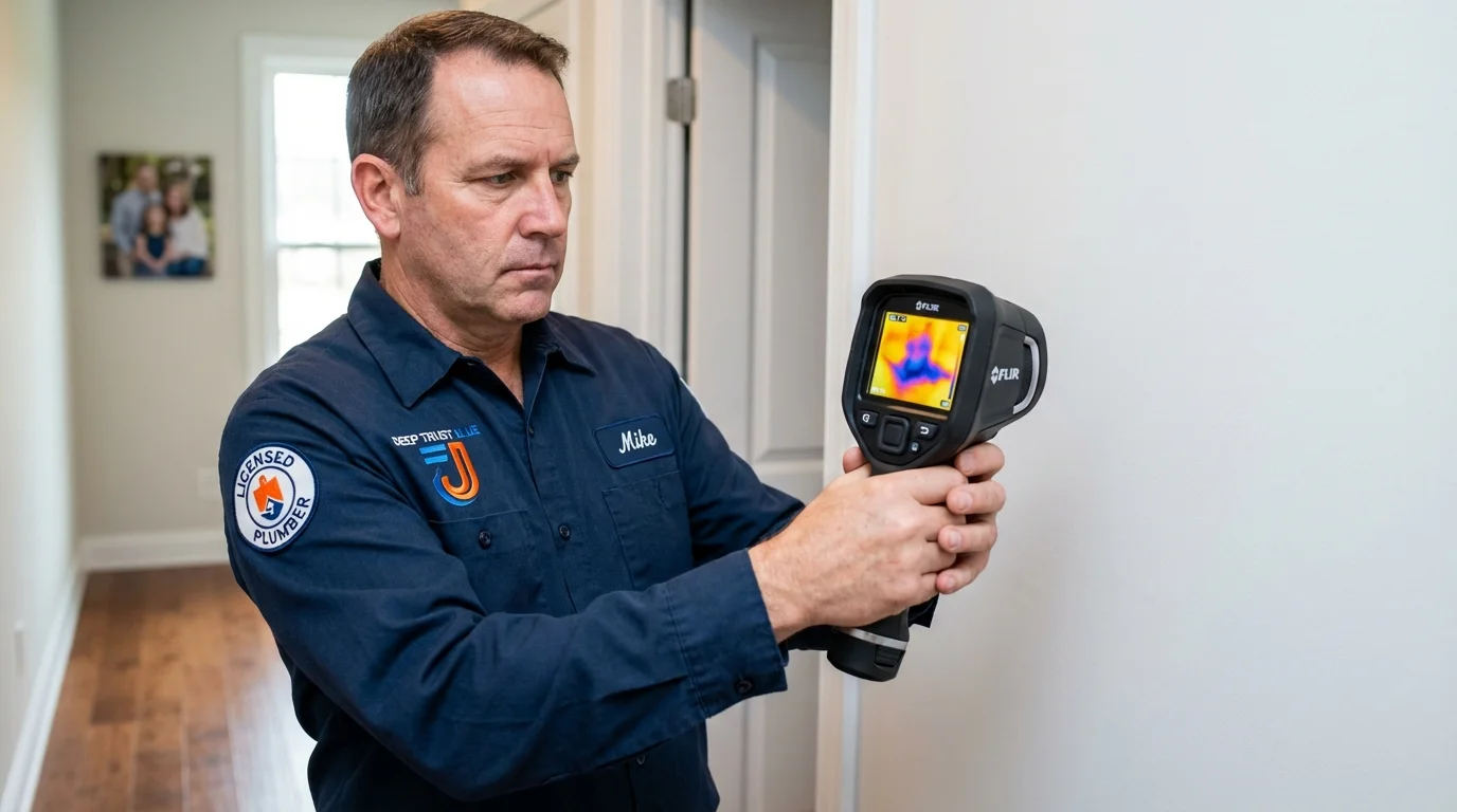 Thermal imaging leak detection by Johns Plumbing LLC in Limon